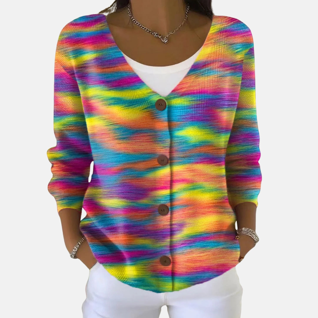 Jacqueline | Patterned Button Cardigan
