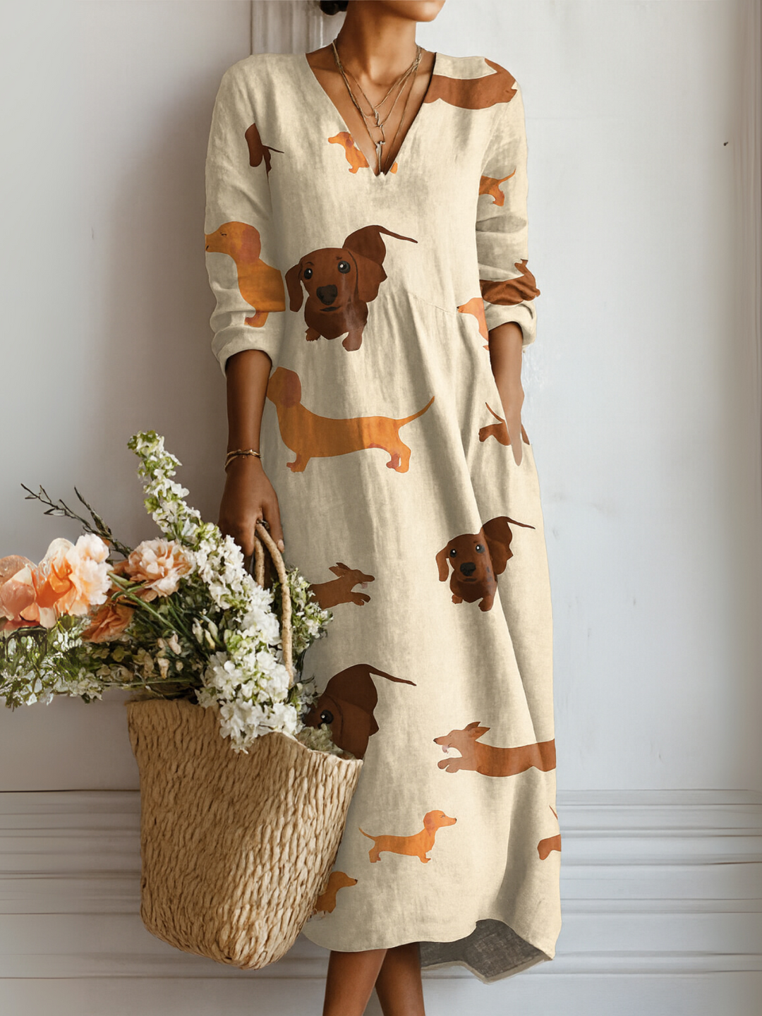 Helena | Printed Midi Dress