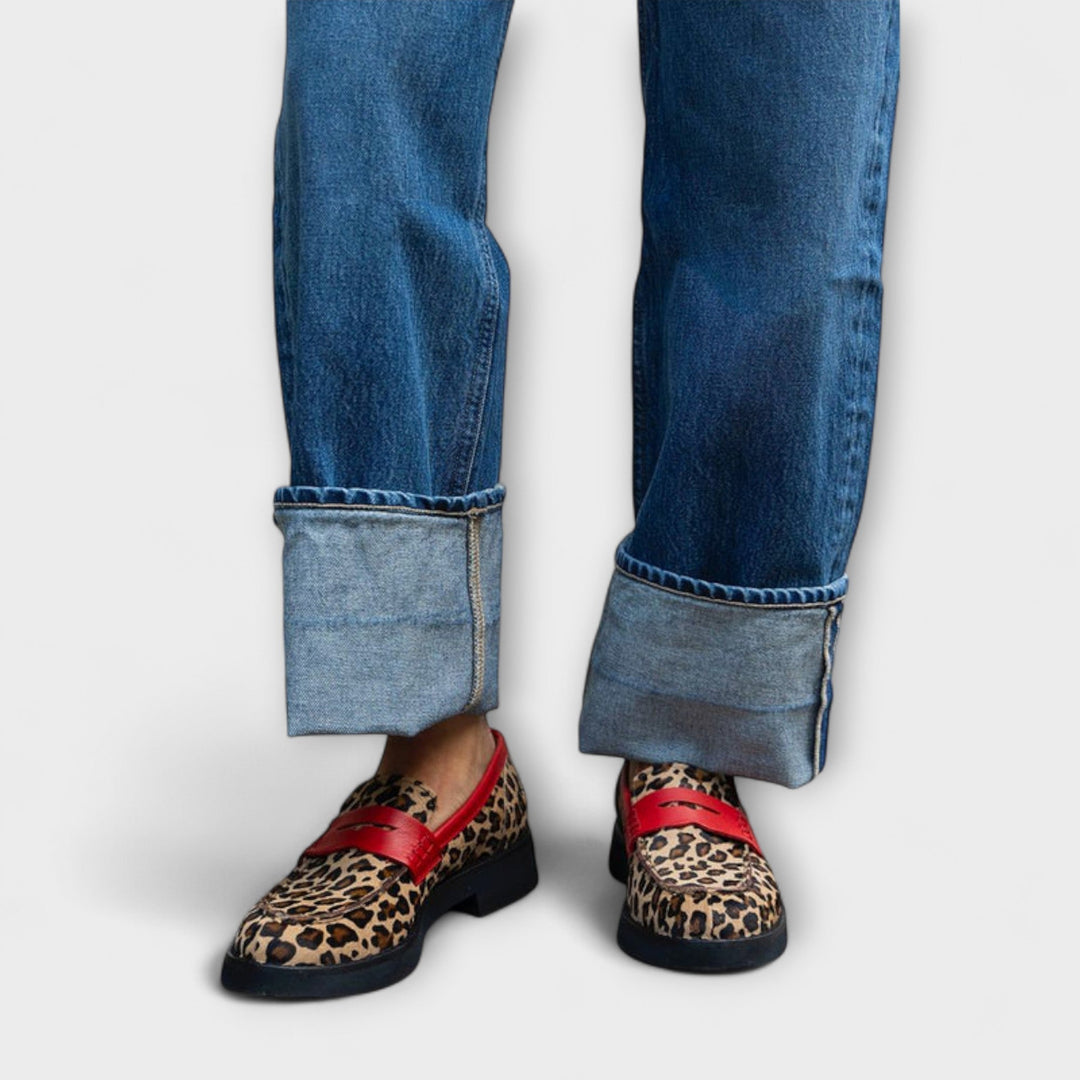 Kayla | Leopard Loafers