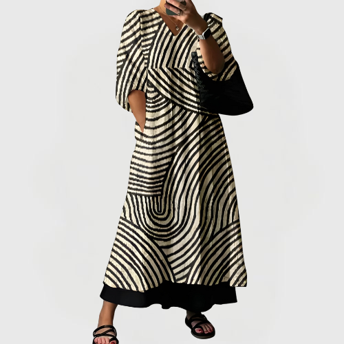 Maxine | Elegant Printed Dress