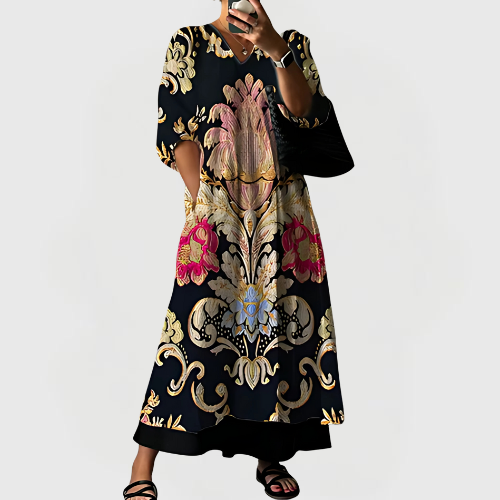 Octavia | Elegant Printed Dress