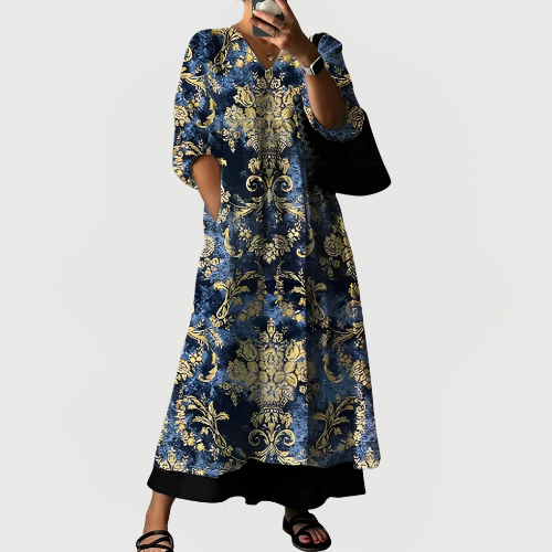 Paula | Elegant Printed Dress