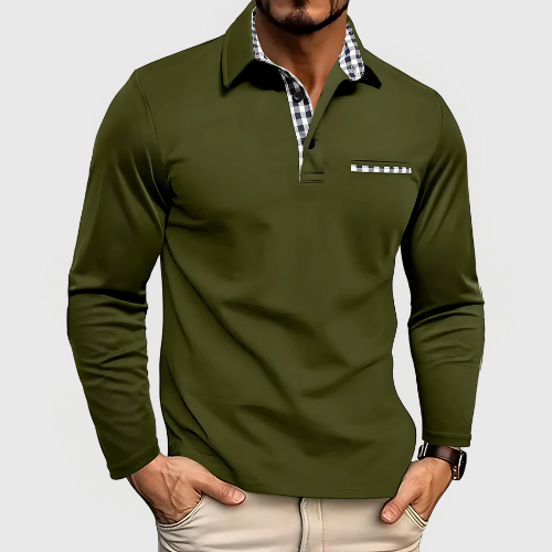 Conor | Long Sleeve Polo Shirt