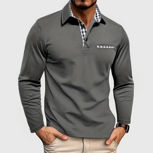 Conor | Long Sleeve Polo Shirt