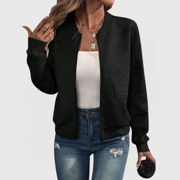 Louisa | Casual Zip Bomber Jacket
