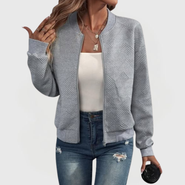 Louisa | Casual Zip Bomber Jacket