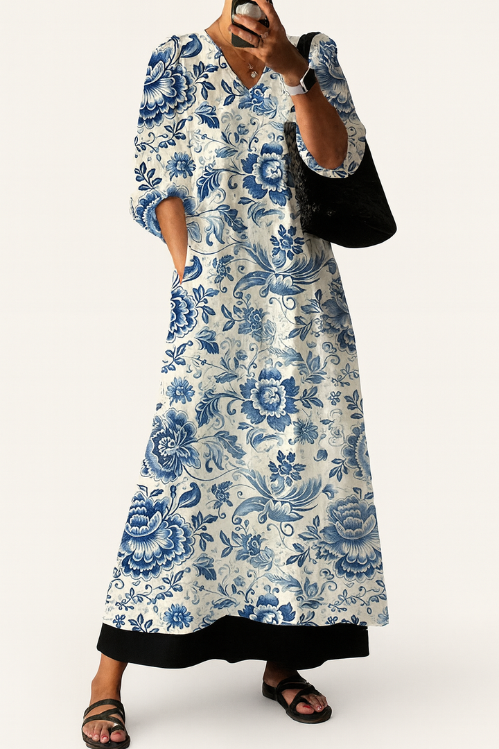 Jane | Elegant Printed Dress