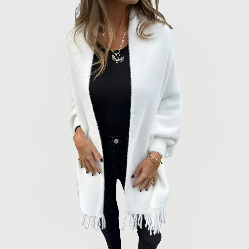 Sandra | Cozy Fringe Cardigan