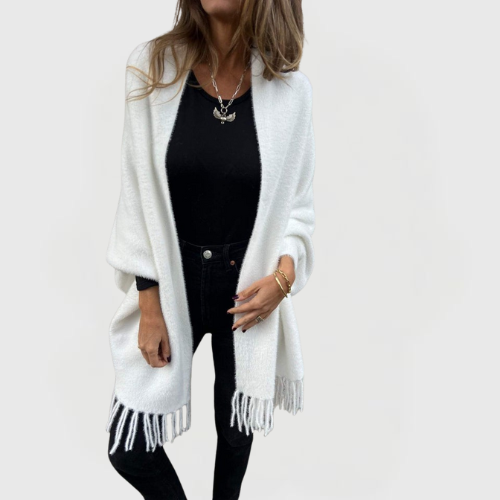 Sandra | Cozy Fringe Cardigan