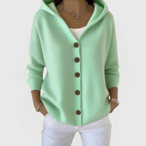 Heidi | Buttoned Hoodie Cardigan