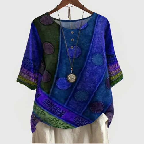 Amber | Boho Print Top