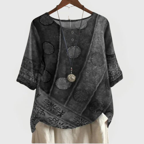 Amber | Boho Print Top