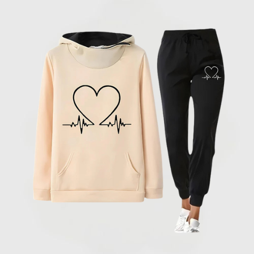 Gemma | Heartbeat Hoodie Set
