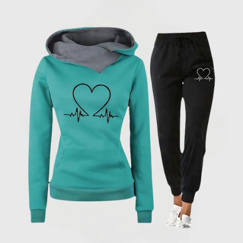 Gemma | Heartbeat Hoodie Set