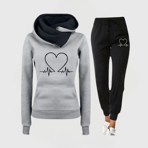 Gemma | Heartbeat Hoodie Set