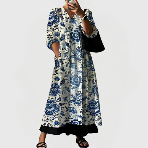 Jane | Elegant Printed Dress